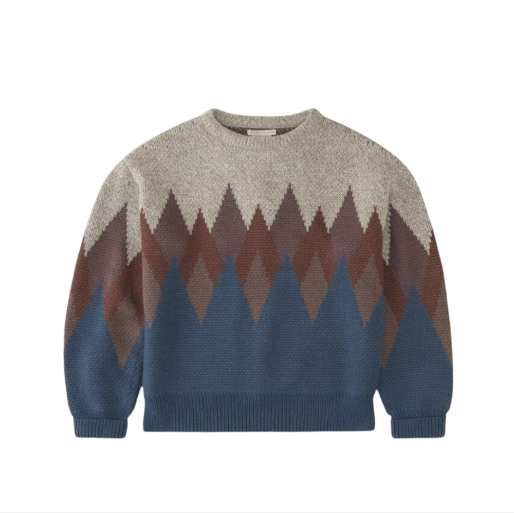 THE SUNDAY COLLECTIVE Alpaca Argyle Sweater Multi